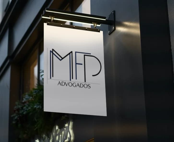 Placa do escritório MFP Advogados em Nova Odessa